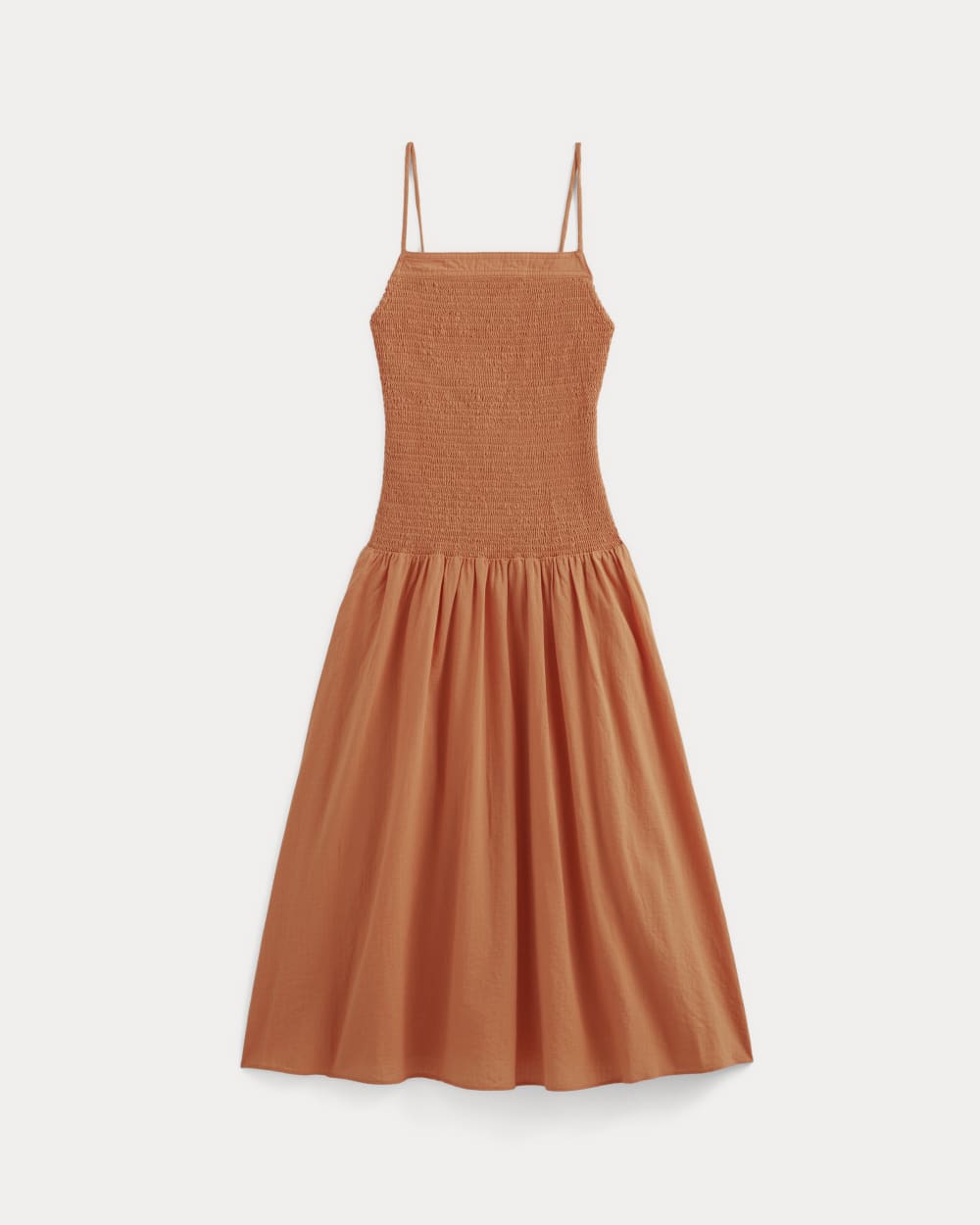 The Gauze Open-Back Dress | Soft Orange - Image 2