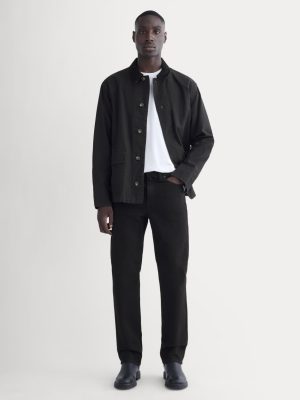 The Organic Cotton Straight-Leg Jean | Black