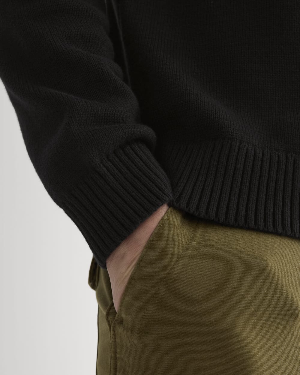 The Classic Sweater in Everyday Cotton | Black - Image 4