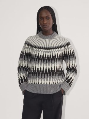 The Fair Isle Crew | Grey / Black Fair Isle