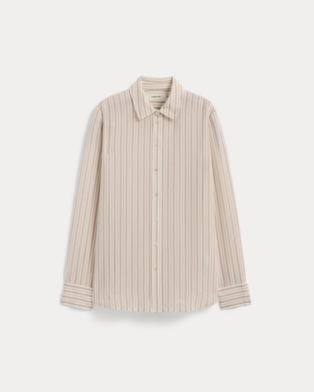 The Must-Have Shirt in Washable Silk | Bone / Dusky Rose - Image 2