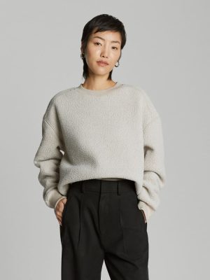 The ReNew Teddy Oversized Crew | Oat