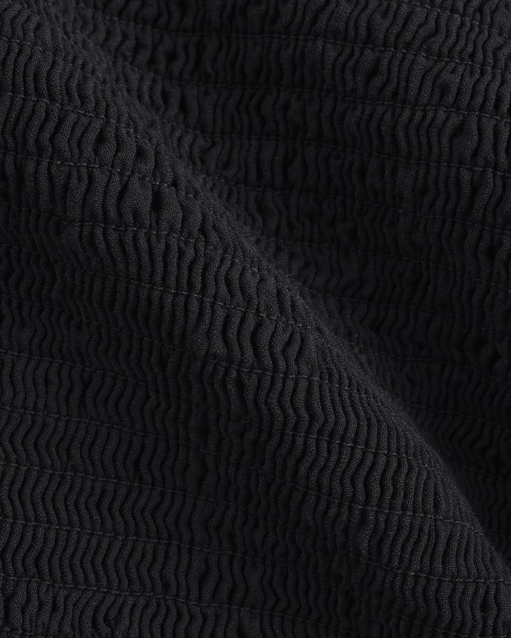 The Gauze Smocked Top | Black - Image 6