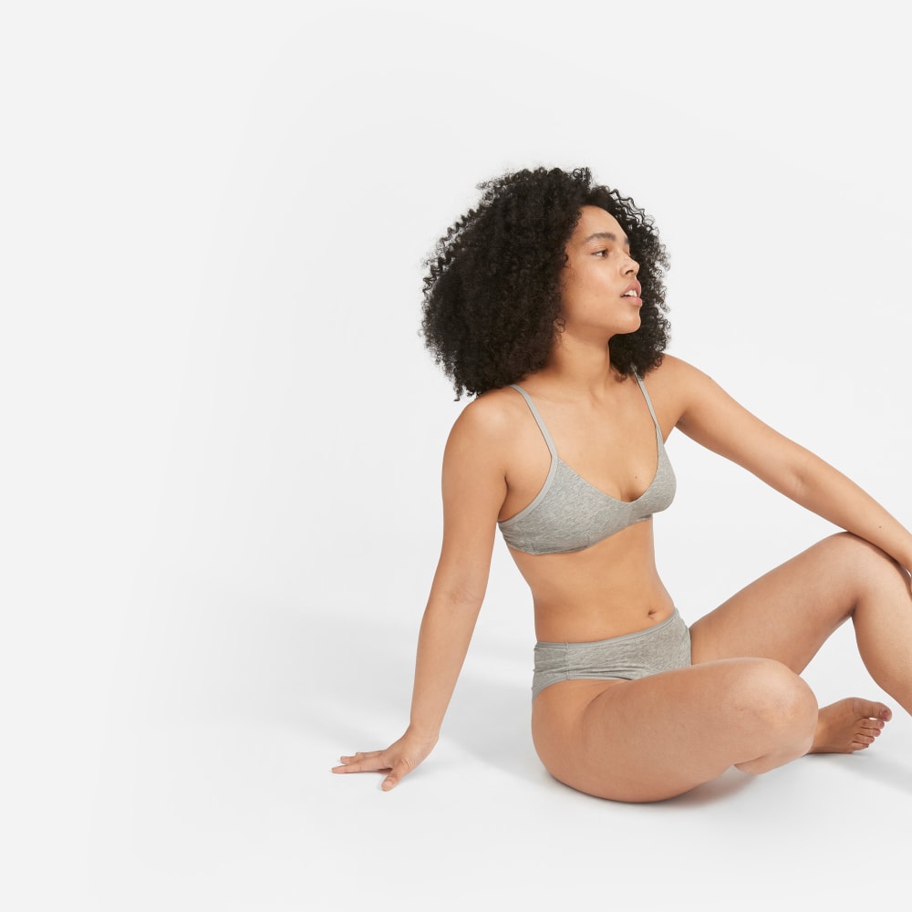 The Cotton Bralette | Heathered Grey - Image 5