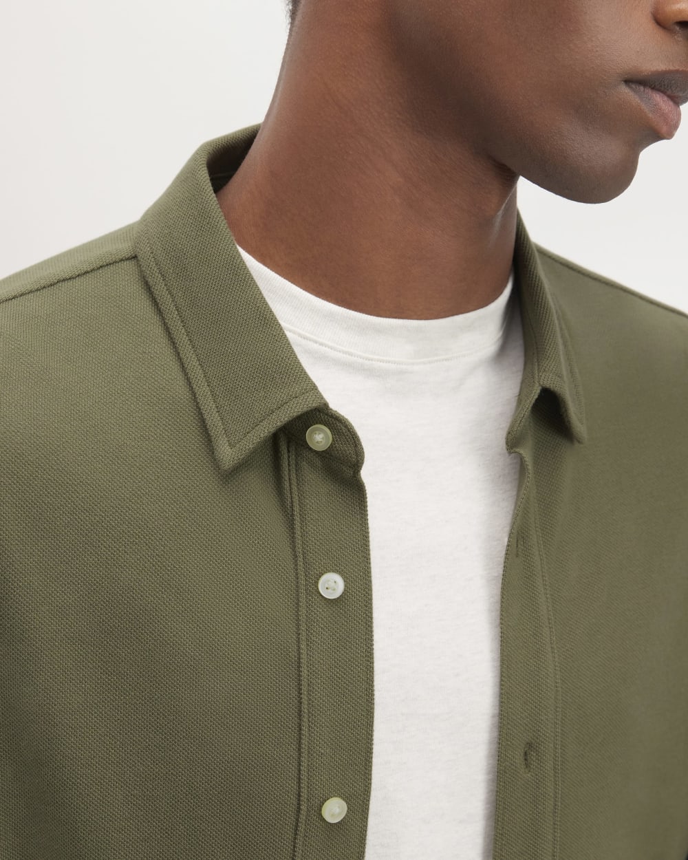 The Long-Sleeve Pique Shirt | Kalamata - Image 4