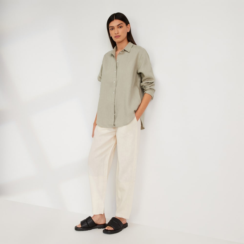 The Must-Have Shirt in Linen | Seagrass - Image 6