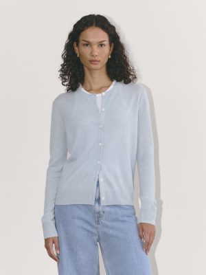 The Classic Cardigan in Cashmere | Sky Blue