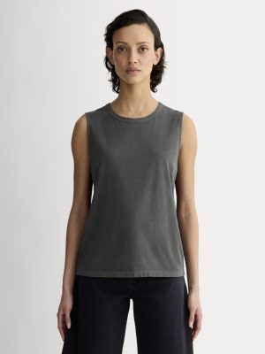 The Boyfriend Tank in Essential Cotton | Black