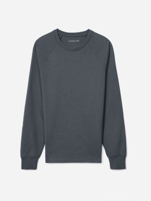 The Premium-Weight Long-Sleeve Crew | Uniform | Slate