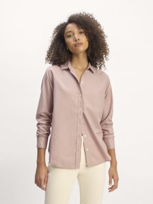 The Must-Have Shirt in Silky Cotton | Dusty Rose