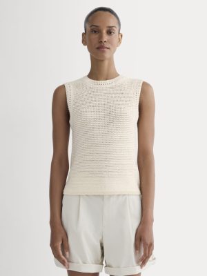 The Organic Cotton Open-Stitch Tank | Canvas