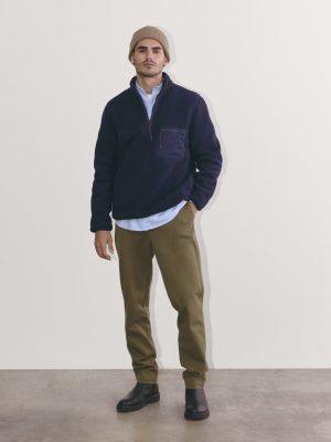 The Teddy Quarter-Zip Fleece | Navy