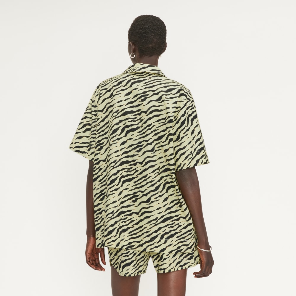 The Poplin Shirt | Pale Yellow Tiger Stripe - Image 3