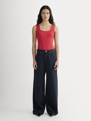 The Form Square-Neck Bodysuit | Classic Red