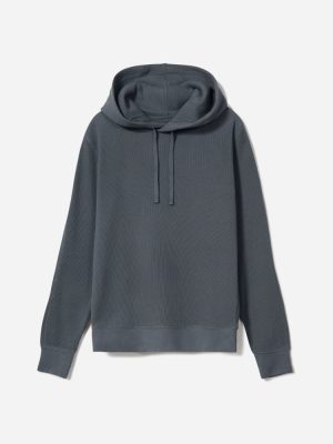 The Waffle-Knit Hoodie | Slate