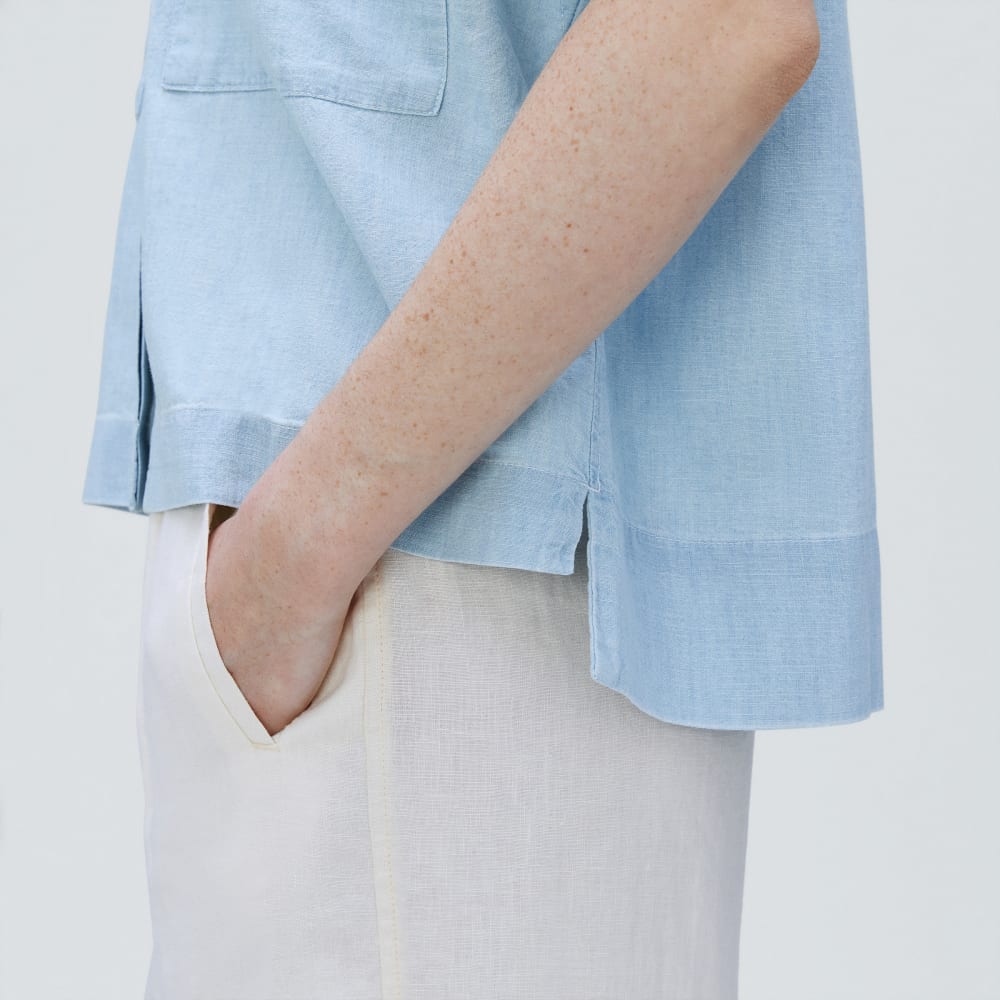 The Short-Sleeve Box Shirt | Icy Blue - Image 4