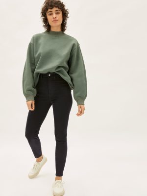 The Way-High® Clean Front Skinny Jean  | Black | 28.5 Inseam