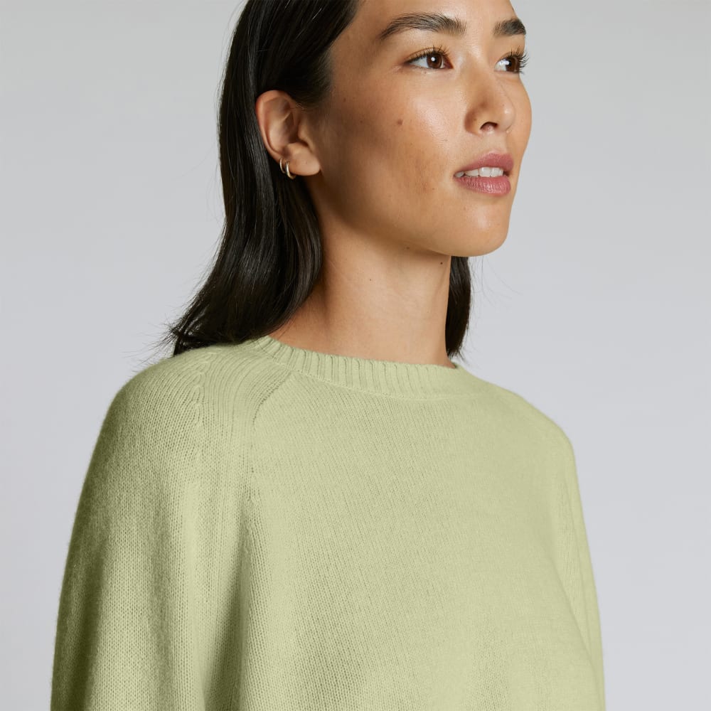 The Cashmere Boxy Crew | Seafoam Green - Image 4