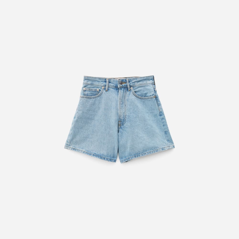 The A-Line Denim Short | Powder Blue - Image 2
