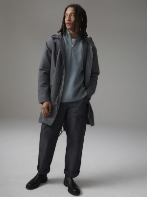 The Waxed Cotton Parka | Slate