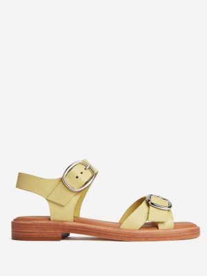 The Twin Buckle Sandal | Leek