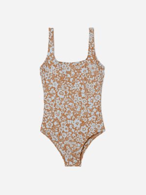 The Square-Neck One-Piece | Honey Floral