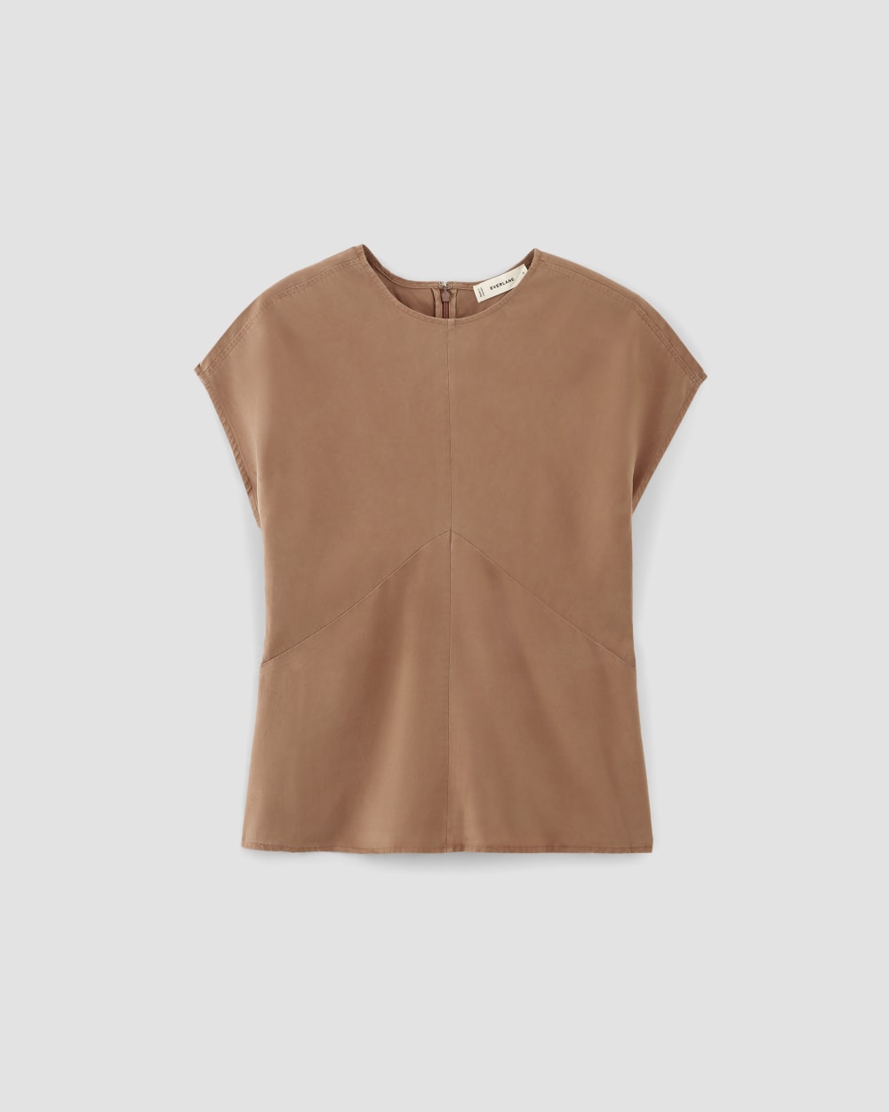 The Drape Top in Butterlite | Carob Brown - Image 2