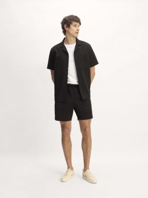The Seersucker Short | Black