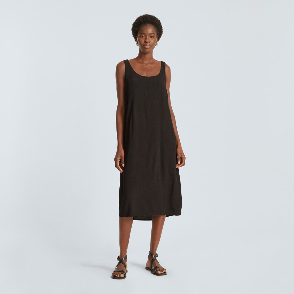 The Naia? Ripple Tank Dress | Black - Image 2