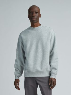 The ReTrack Crewneck Sweatshirt | Heathered Grey
