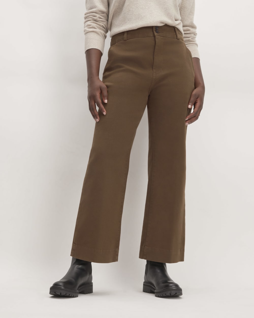 The Organic Kick Flare Pant | Cocoa - Image 3