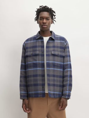 The Flannel Filled Shirt Jacket | Heritage Blue / Black / Navy / Heather Charcoal