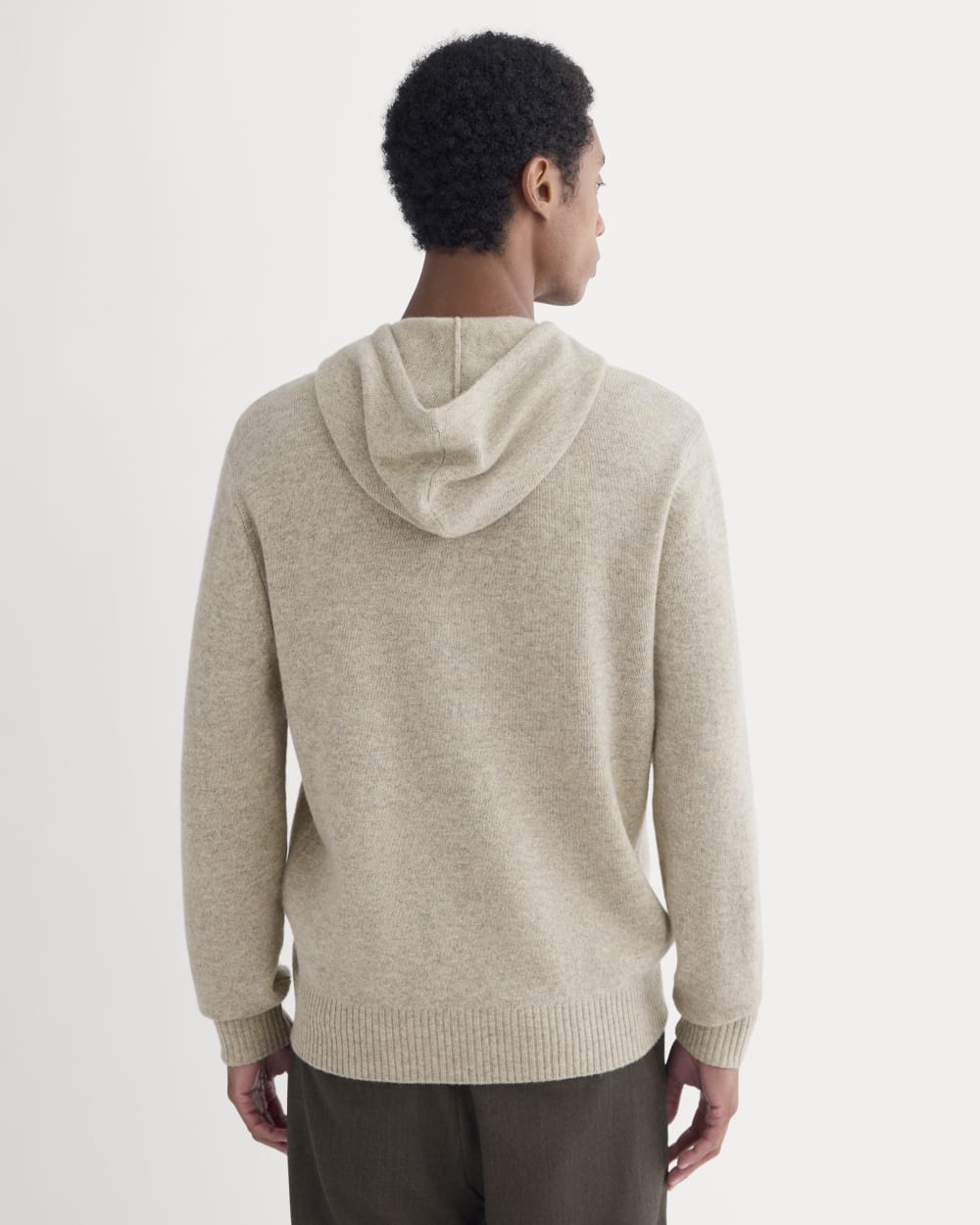 The Felted Merino Hoodie | Heather Gravel - Image 5