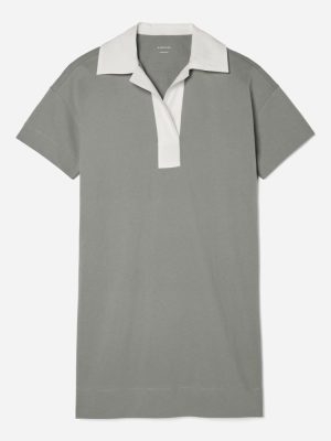 The Organic Cotton Polo Dress | Clay