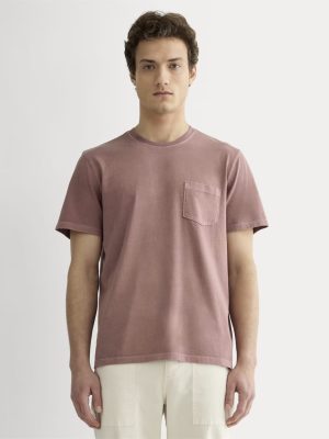 The Essential Organic Garment-Dyed Crew | Brown Garment Dye