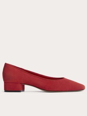 The Ballet Pump | Classic Red Suede