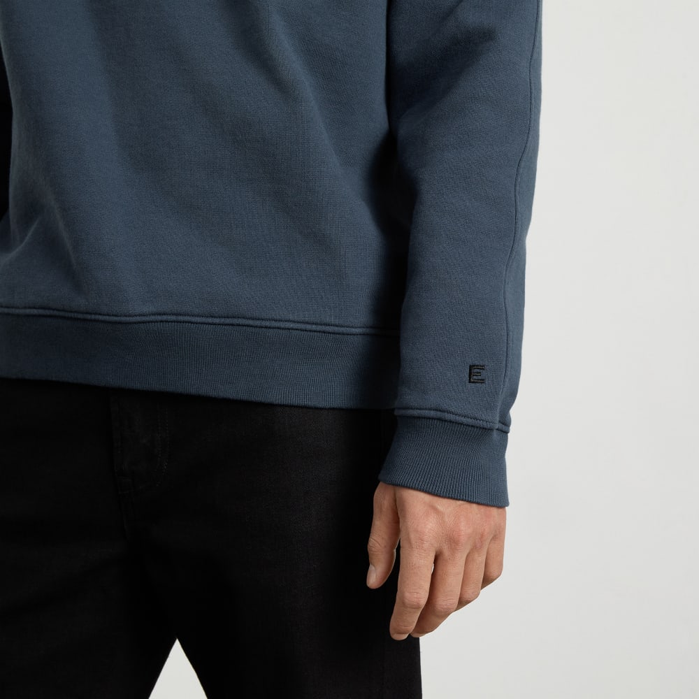 The Track Crewneck Sweatshirt | Kingfisher Blue - Image 6