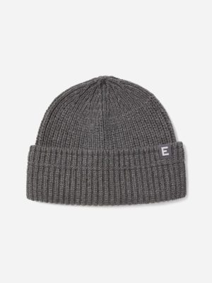 The Organic Cotton Chunky Beanie | Heathered Charcoal