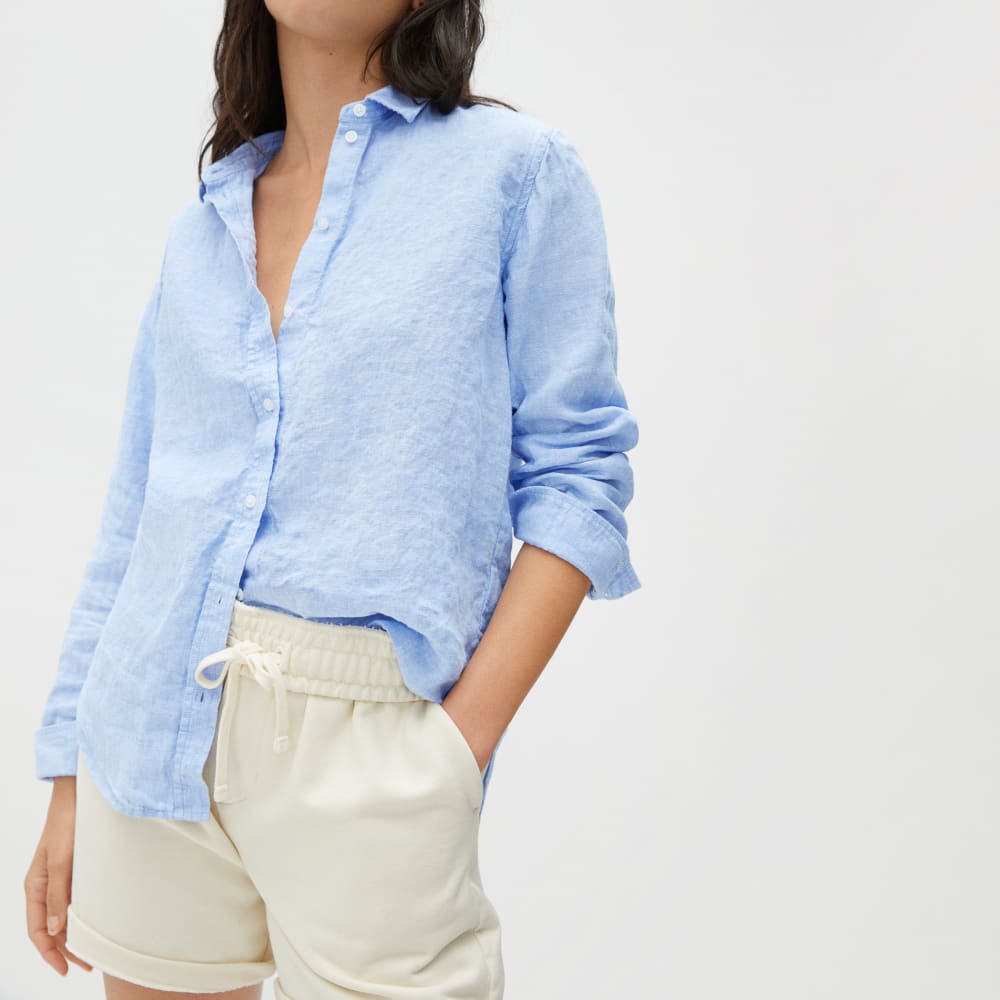 The Must-Have Shirt in Linen | Classic Blue - Image 3