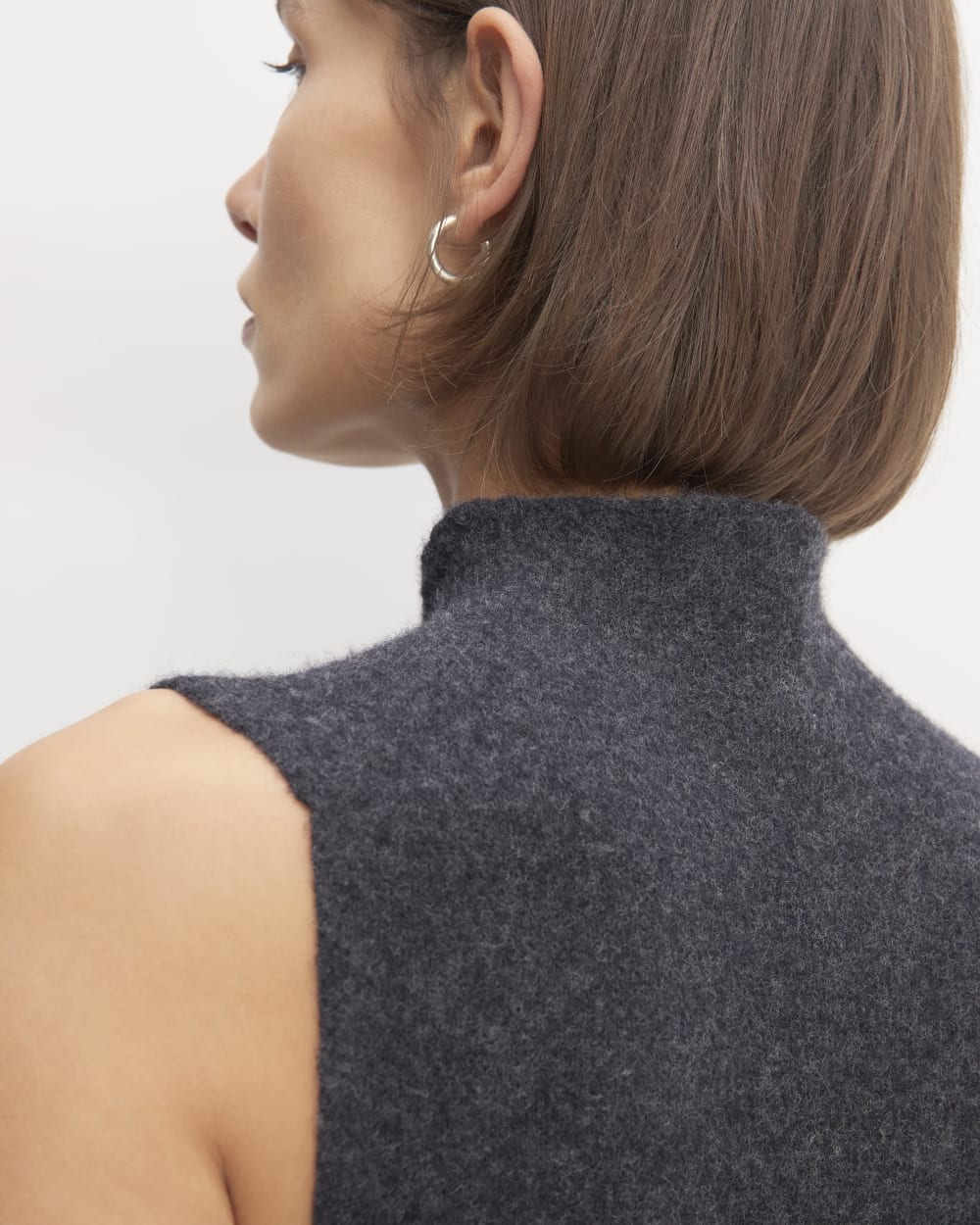 The Cozy-Stretch Sleeveless Midi Dress | Charcoal - Image 4