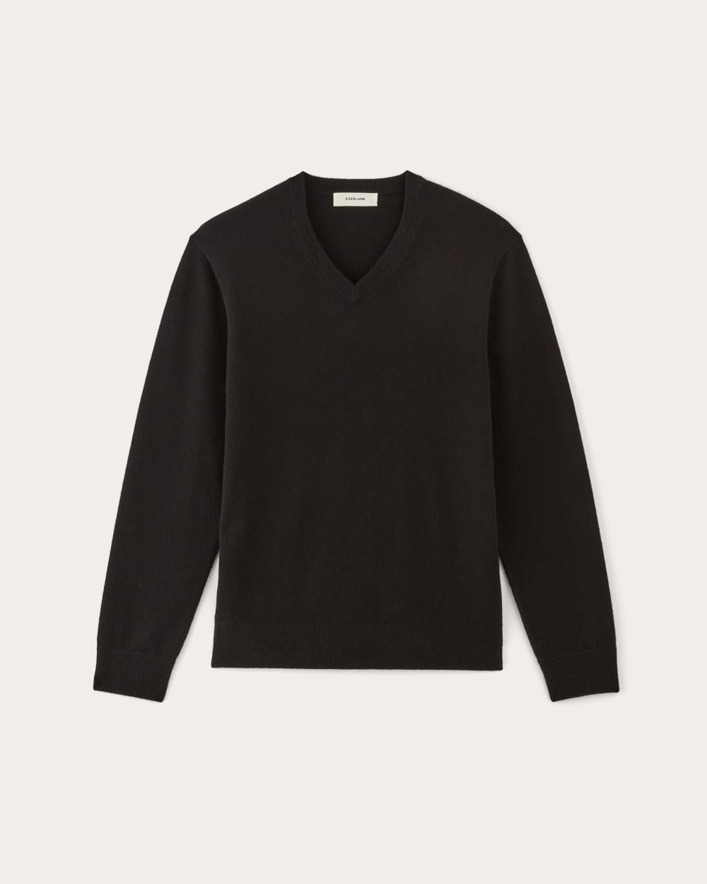 The Cashmere V-Neck Sweater | Black - Image 6