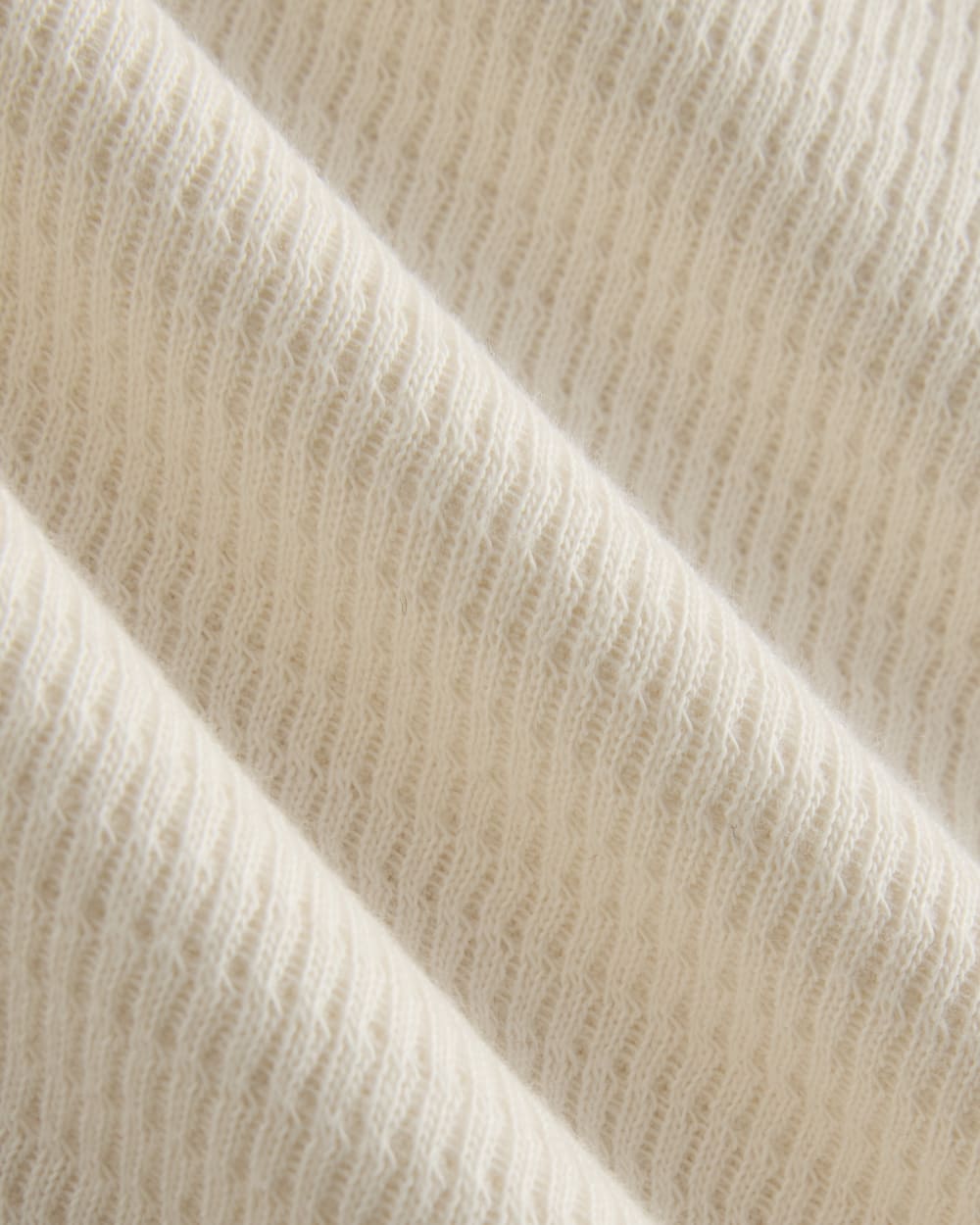 Boxy Henley in Cozy Waffle | Bone - Image 6
