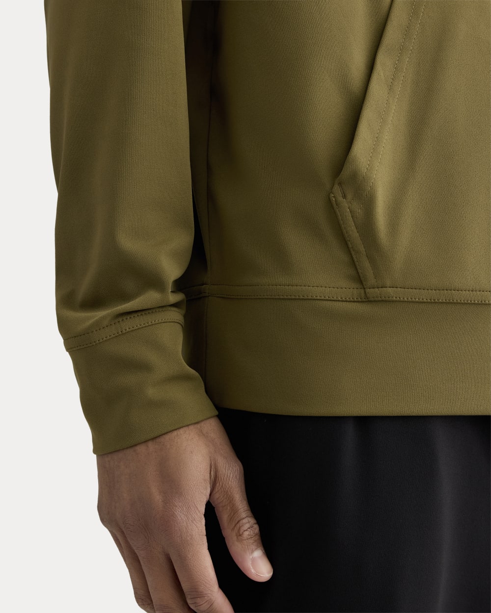 The Off-Duty Tech Hoodie | Olive - Image 4