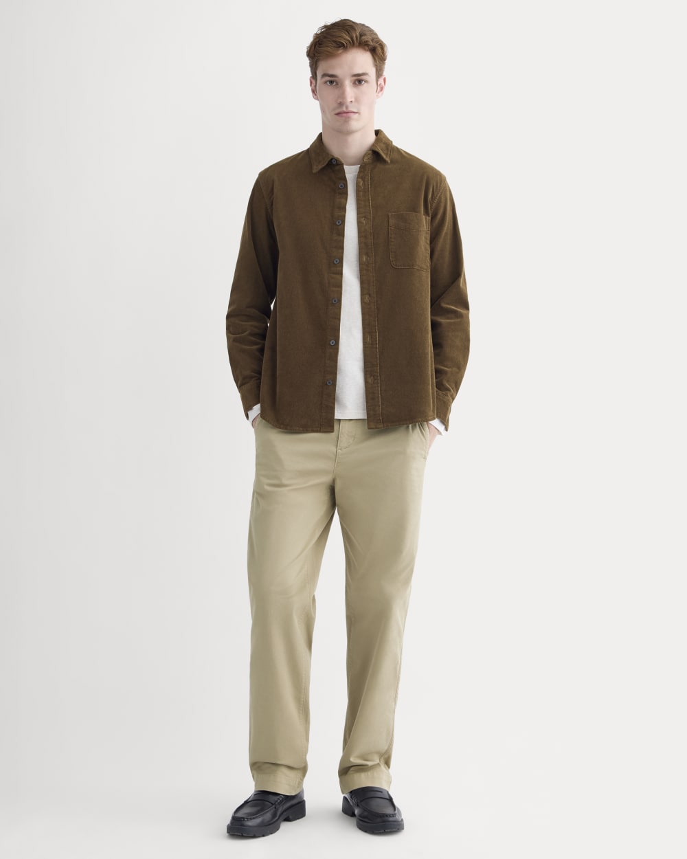 The Classic Shirt in Corduroy | Cocoa - Image 3