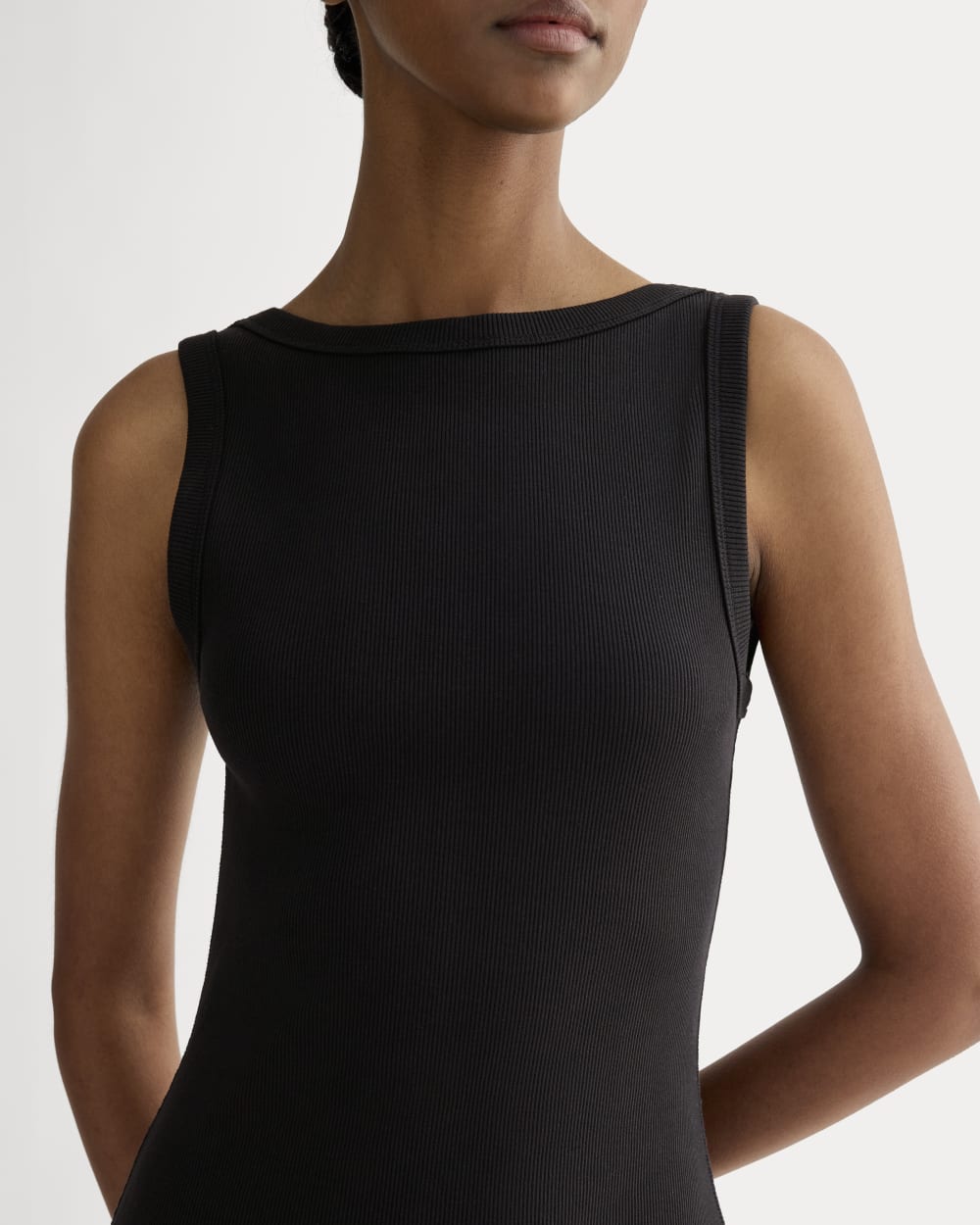 The Selfie Tank Dress | Black - Image 4