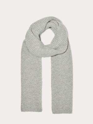 The Waffle Scarf | Heather Grey