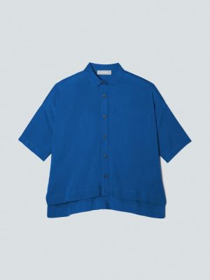 The Drapey Square Shirt | Lapis Blue