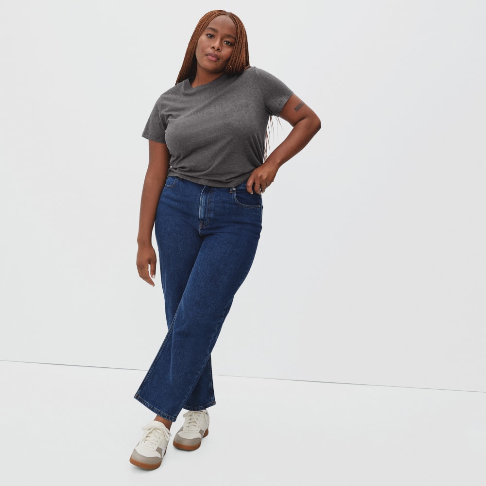 The Organic Cotton Box-Cut Pocket Tee | Charcoal | No Pocket - Image 5