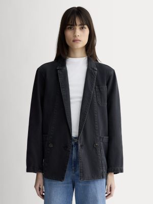 The Denim Chore Blazer |  Black