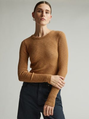 The Cozy Rib Long-Sleeve Tee | Cappuccino